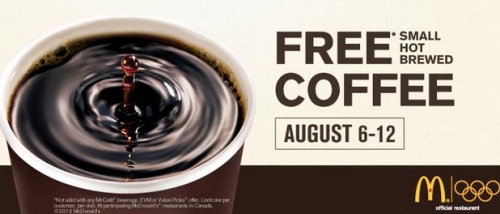 REMINDER: McDonald’s – FREE Small Hot Brewed Coffee (Aug 6-12)