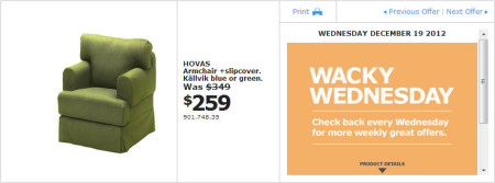 IKEA - Montreal Wacky Wednesday Deal of the Day (Dec 19)
