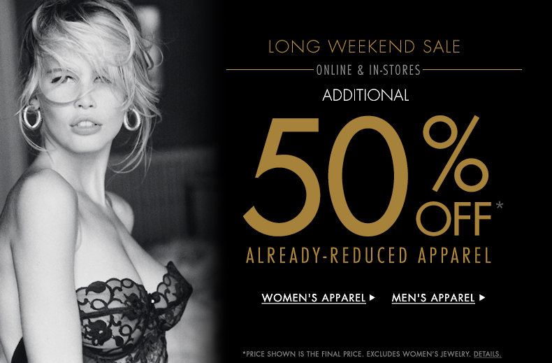 Guess Long Weekend Sale - Additional 50 Off Already-Reduced Apparel (Feb 15-20)