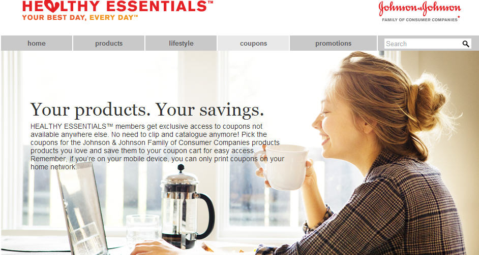 Healthy Essentials Lots of Johnson & Johnson Printable Coupons