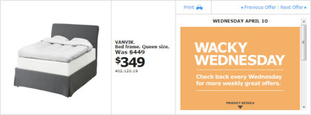 IKEA - Montreal Wacky Wednesday Deal of the Day (April 10)