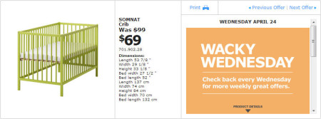 IKEA - Montreal Wacky Wednesday Deal of the Day (April 24)