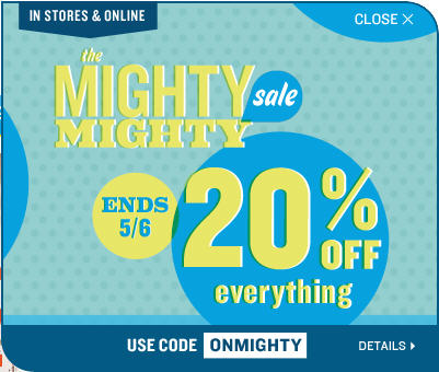 Old Navy 20 Off Everything In-Store & Online (Until May 6)