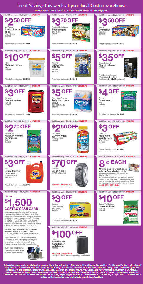 Costco Weekly Handout Instant Savings Coupons Quebec (May 20-26)