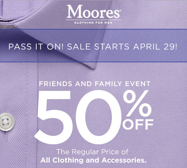 Moores Friends and Family Event