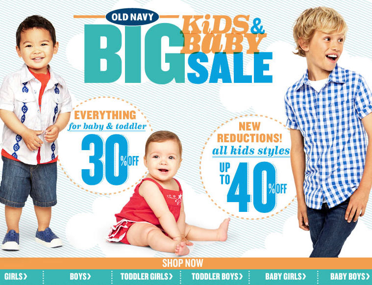 Old Navy 30 Off Everything for Baby & Toddler (Until May 22)
