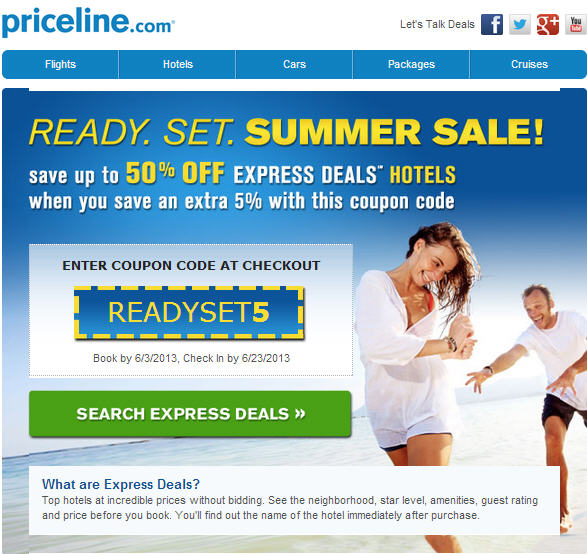 Priceline Save up to 50 Off Hotel Express Deals