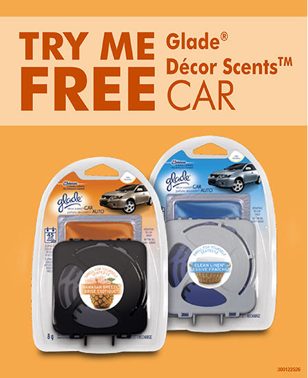 Save FREE Glade Decor Scents Car Coupon