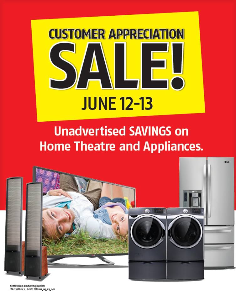 Future Shop Customer Appreciation Sale (June 12-13)