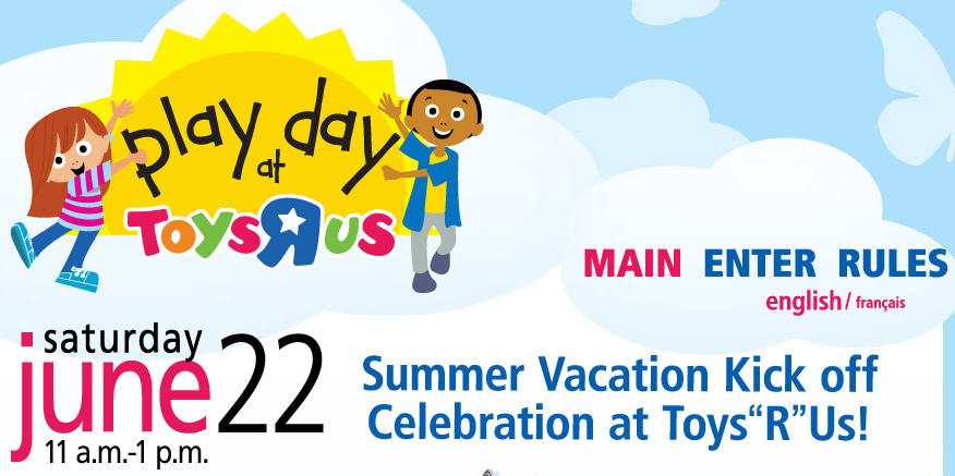 Toys R Us Free Play Day (June 22, 11am - 1pm)