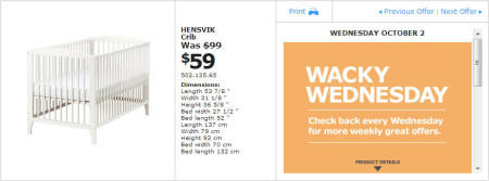 IKEA - Montreal Wacky Wednesday Deal of the Day (Oct 2) A