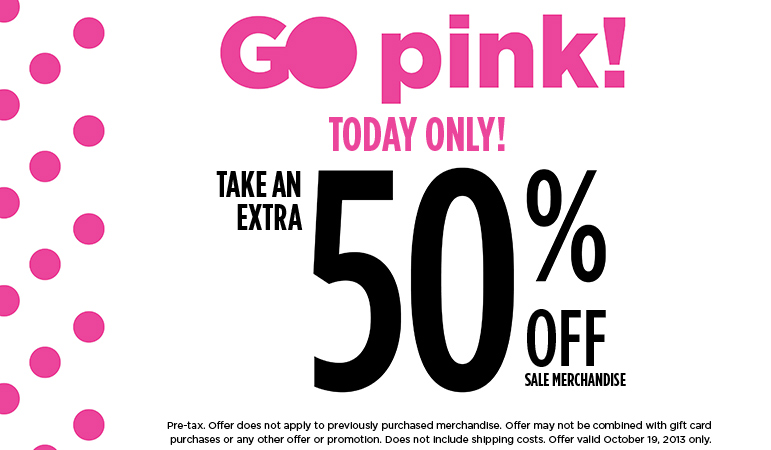 Penningtons Extra 50 Off Sale Merchandise (Oct 19 Only)