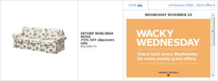 IKEA - Montreal Wacky Wednesday Deal of the Day (Nov 20) A