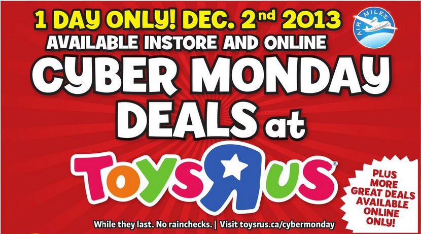 Toys R Us Cyber Monday Deals - Online and In-Store (Dec 2)