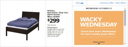 IKEA - Montreal Wacky Wednesday Deal of the Day (Oct 15) A