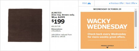 IKEA - Montreal Wacky Wednesday Deal of the Day (Oct 29) B