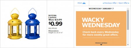 IKEA - Montreal Wacky Wednesday Deal of the Day (Jan 7) A