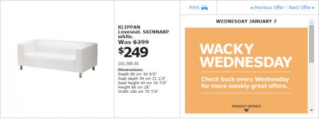 IKEA - Montreal Wacky Wednesday Deal of the Day (Jan 7) B