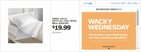 IKEA - Montreal Wacky Wednesday Deal of the Day (Mar 11) A
