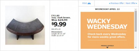 IKEA - Montreal Wacky Wednesday Deal of the Day (Apr 22) A
