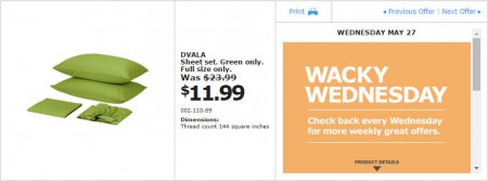 IKEA - Montreal Wacky Wednesday Deal of the Day (May 27)