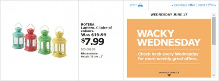 IKEA - Montreal Wacky Wednesday Deal of the Day (June 17) A