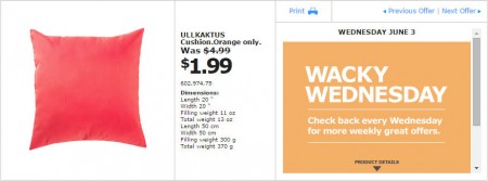 IKEA - Montreal Wacky Wednesday Deal of the Day (June 3) A