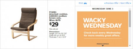IKEA - Montreal Wacky Wednesday Deal of the Day (June 3) C