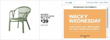 IKEA - Montreal Wacky Wednesday Deal of the Day (Sept 9) B