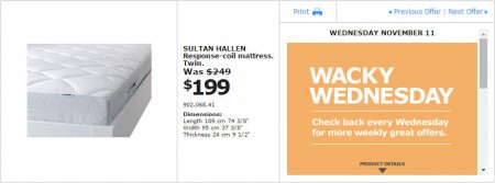 IKEA - Montreal Wacky Wednesday Deal of the Day (Nov 11) A