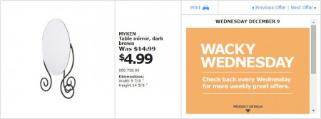 IKEA - Montreal Wacky Wednesday Deal of the Day (Dec 9) B