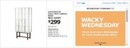 IKEA - Montreal Wacky Wednesday Deal of the Day (Feb 17) A