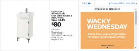 IKEA - Montreal Wacky Wednesday Deal of the Day (Mar 30) A