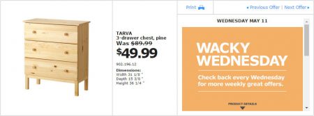 IKEA - Montreal Wacky Wednesday Deal of the Day (May 11) A