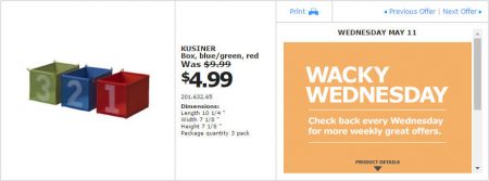 IKEA - Montreal Wacky Wednesday Deal of the Day (May 11) B