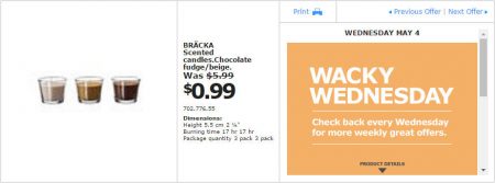 IKEA - Montreal Wacky Wednesday Deal of the Day (May 4) B