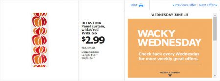 IKEA - Montreal Wacky Wednesday Deal of the Day (June 15)