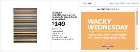 IKEA - Montreal Wacky Wednesday Deal of the Day (July 6)